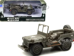 Jeep Willys USA Army Green 1/4 Ton 1/32 Diecast Model New Ray 54133