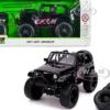 2007 Jeep Wrangler Black Extra Wheels Just Trucks Series 1/24 Diecast Model Car Jada 31560