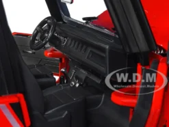 1992 Jeep Wrangler DV8 Off-Road Red Matt Black Stripes Extra Wheels Just Trucks Series 1/24 Diecast Model Car Jada 33851