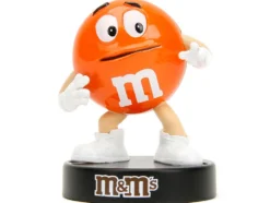 2017 Jeep Wrangler Orange Metallic White Orange M&M Diecast Figure M&M's Hollywood Rides Series 1/24 Diecast Model Car Jada 34401