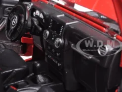 2014 Jeep Wrangler Willys Red 1/18 Diecast Model Car Maisto 31676