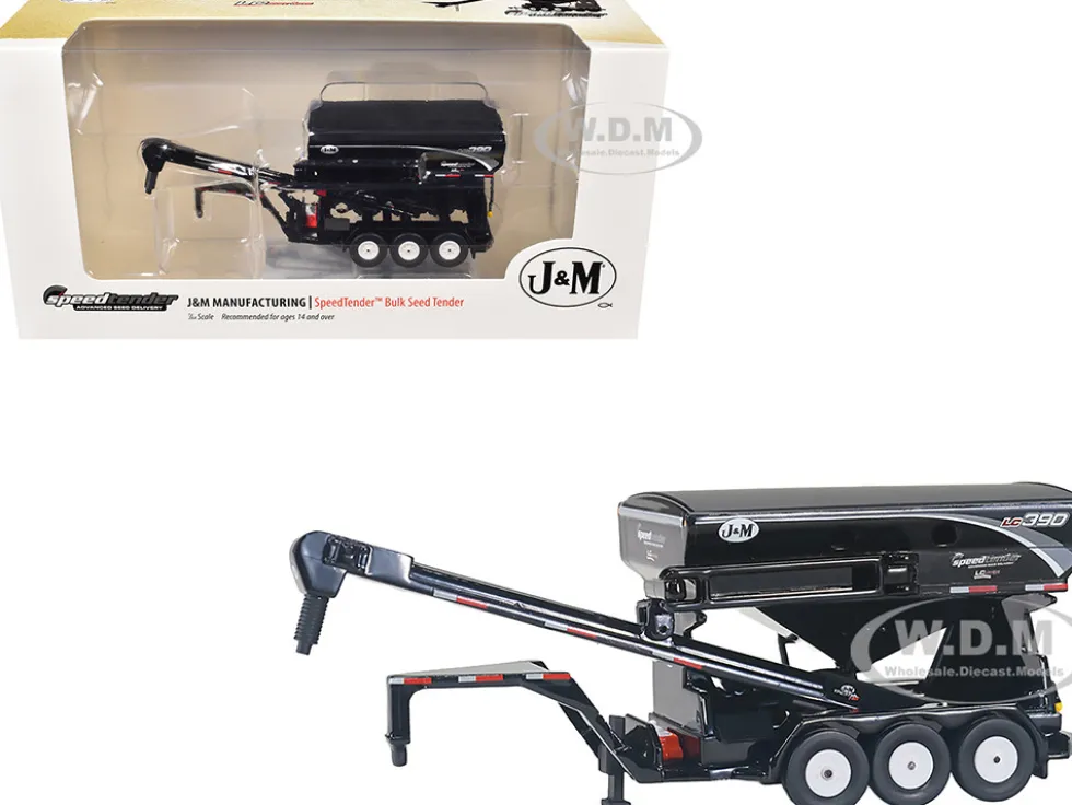 J&M SpeedTender LC 390 Bulk Seed Tender Black 1/64 Diecast Model by SpecCast
