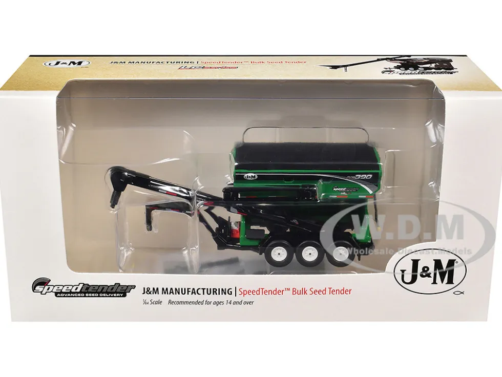 J&M SpeedTender LC 390 Bulk Seed Tender Green 1/64 Diecast Model by SpecCast