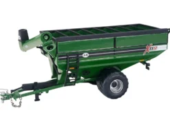 J&M 1112 X-Tended Reach Grain Cart with Wheels Green 1/64 Diecast Model by SpecCast