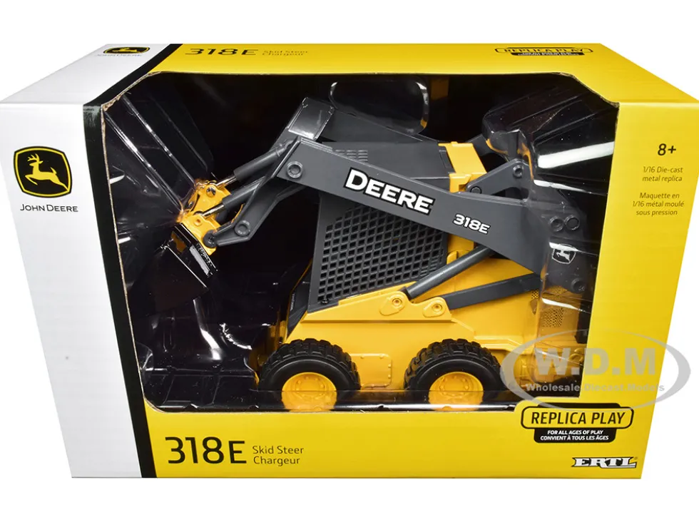 John Deere 318E Skid Steer 1/16 Diecast Model ERTL TOMY 45470