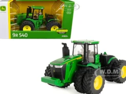John Deere 9R 540 Tractor Dual Wheels Green Replica Play Series 1/32 Diecast Model ERTL TOMY 45773