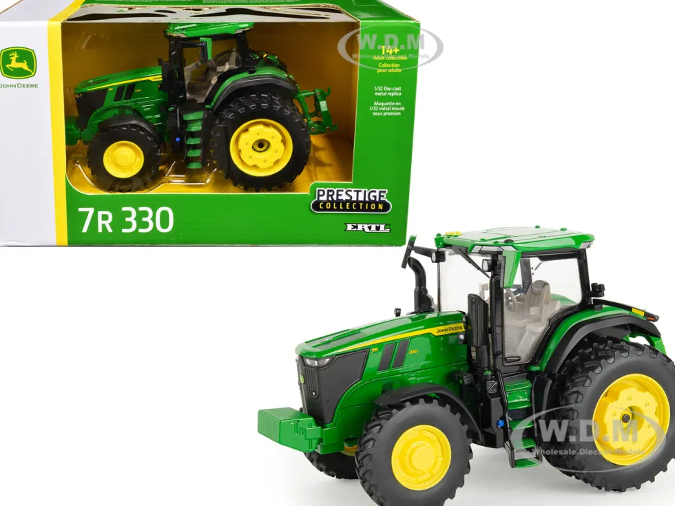 John Deere 7R 330 Tractor Dual Wheels Green Prestige Collection 1/32 Diecast Model ERTL TOMY 45723