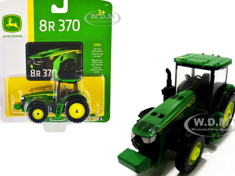 John Deere 8R 370 Tractor Green 1/64 Diecast Model ERTL TOMY 45753R