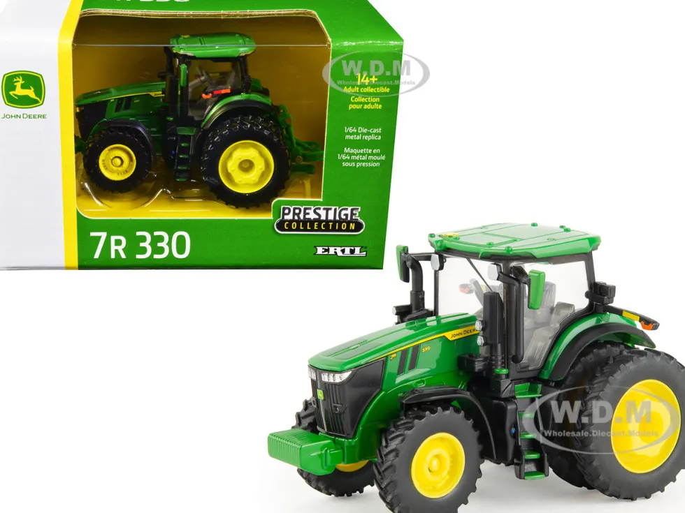 John Deere 7R 330 Tractor Green Prestige Collection 1/64 Diecast Model ERTL TOMY 45734