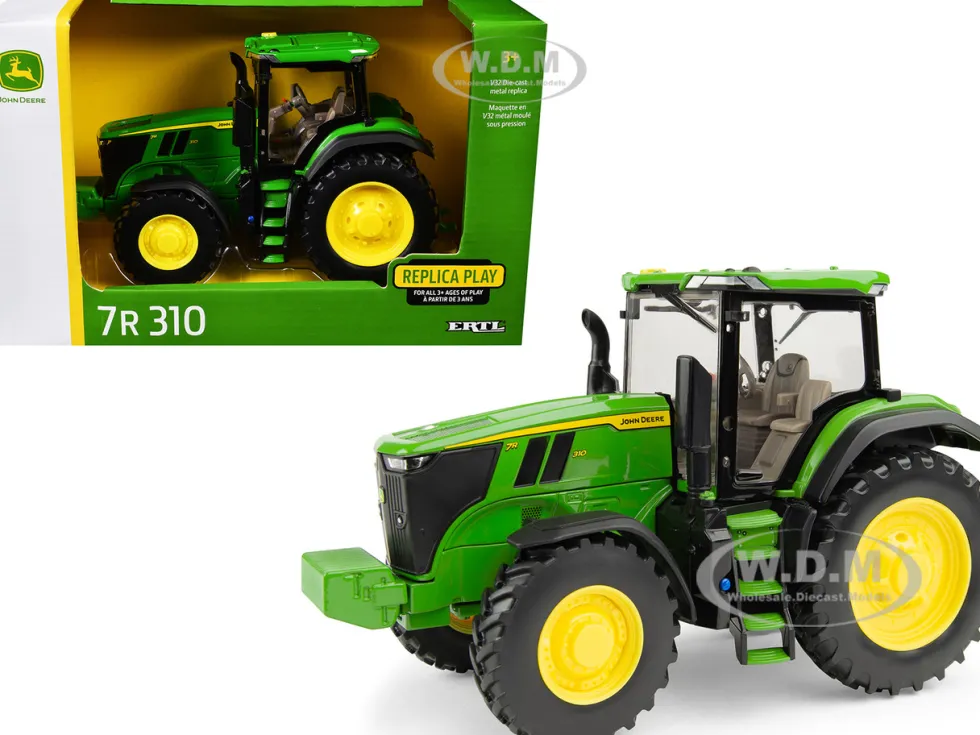 John Deere 7R 310 Tractor Green "Replica Play" Series 1/32 Diecast Model by ERTL TOMY