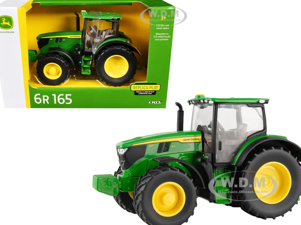 John Deere 6R 165 Tractor Green "Replica Play" Series 1/32 Diecast Model by ERTL TOMY