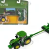 John Deere 7R 270 Tractor Green with C500 Mower 1/64 Diecast Model by ERTL TOMY