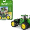 John Deere 9620R Tractor Triple Front Rear Wheels 1/64 Diecast Model ERTL TOMY 45700