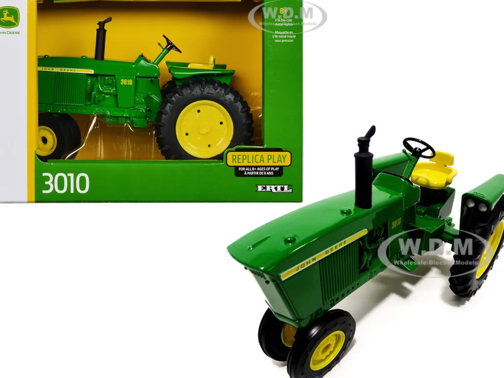 John Deere 3010 Tractor Green Replica Play Series 1/16 Diecast Model ERTL TOMY 45817