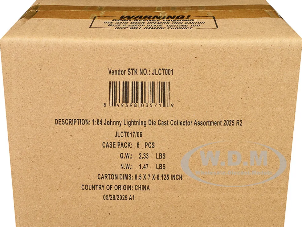 Johnny Lightning Collector's Tin 2025 Set of 6 Cars Release 2 Limited Edition 1/64 Diecast Model Cars by Johnny Lightning