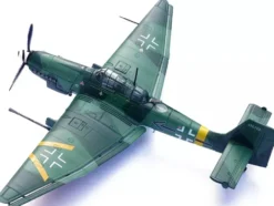 Junkers Ju 87G2 Stuka Bomber Aircraft "10.(Pz)/SG 2 Immelmann, Oberst Hans-Ulrich Rudel, Slovakia" (1944) German Luftwaffe "Wing" Series 1/72 Diecast Model by Panzerkampf