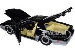 KARR Black Silver with Light Knight Rider 1982 TV Series Hollywood Rides Series 1/24 Diecast Model Car Jada 31115