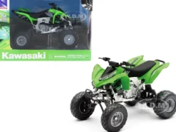 Kawasaki KFX 450R ATV Green 1/12 Motorcycle Model New Ray 57503 S