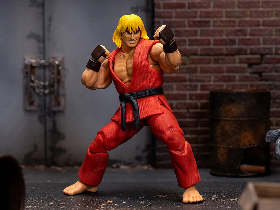 Ken 6 Moveable Figure with Accessories and Alternate Head and Hands Ultra Street Fighter II The Final Challengers 2017 Video Game Model Jada 34218