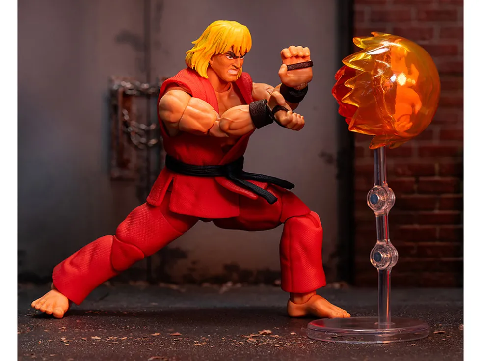 Ken 6 Moveable Figure with Accessories and Alternate Head and Hands Ultra Street Fighter II The Final Challengers 2017 Video Game Model Jada 34218