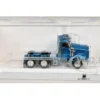 Kenworth T800 Day Cab Blue Metallic 1/87 (HO) Plastic Model Car by HO Logistics