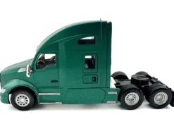 Kenworth T680 Sleeper Cab Green Metallic 1/87 (HO) Plastic Model Car by HO Logistics