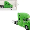Kenworth T680 Sleeper Cab Lime Green 1/87 (HO) Plastic Model Car by HO Logistics