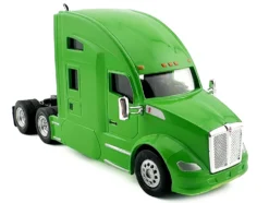 Kenworth T680 Sleeper Cab Lime Green 1/87 (HO) Plastic Model Car by HO Logistics