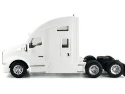 Kenworth T680 Sleeper Cab White 1/87 (HO) Plastic Model Car by HO Logistics
