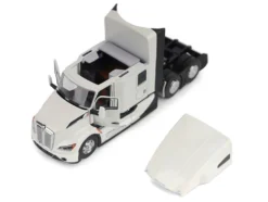 Kenworth T680 Truck Tractor Pearl White "Transport Series" 1/50 Diecast Model by Diecast Masters