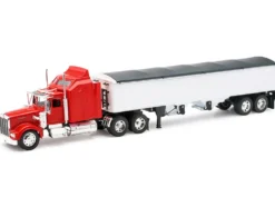 Kenworth W900 Grain Truck Red and White
