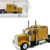 Kenworth W900L Truck Tractor with Sleeper Cab Yellow 1/87 (HO) Plastic Model Car by HO Logistics