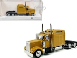 Kenworth W900L Truck Tractor with Sleeper Cab Yellow 1/87 (HO) Plastic Model Car by HO Logistics
