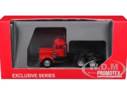 Kenworth W900 Short Day Cab "New Version" Red 1/87 (HO) Plastic Model Car by Promotex