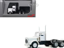 Kenworth W900 Short Day Cab White 1/87 (HO) Plastic Model Car by Promotex