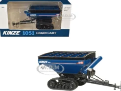 Kinze 1051 Grain Cart with Tracks Blue 1/64 Diecast Model by SpecCast