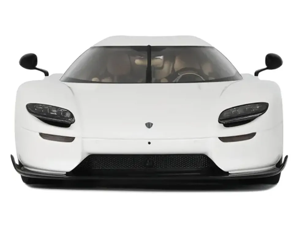 2024 Koenigsegg CC850 Crystal White 1/18 Model Car by GT Spirit