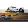 Koenigsegg CC850 White with Tarmac Cards "Global64" Series 1/64 Diecast Model by Tarmac Works