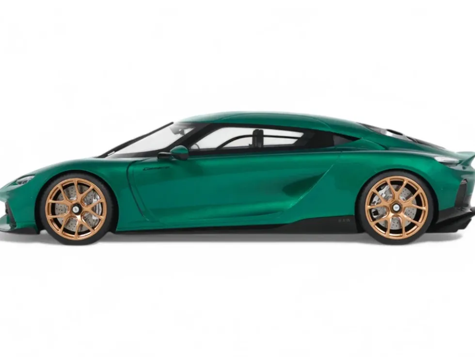 2024 Koenigsegg Gemera Racing Green Metallic 1/18 Model Car by GT Spirit