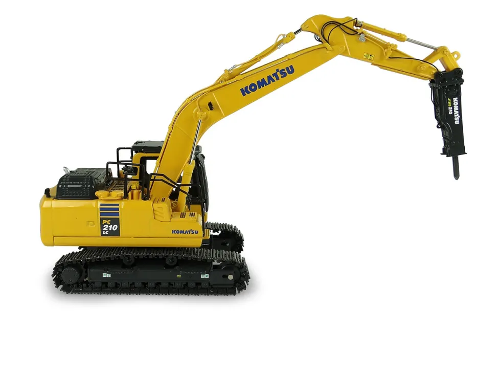 Komatsu PC210LC-11 Tracked Excavator Hammer Drill 1/50 Diecast Model Universal Hobbies UH8140