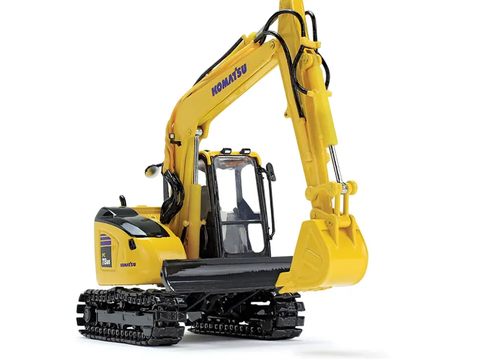 Komatsu PC78US-11 Excavator Yellow 1/50 Diecast Model DCP/First Gear 50-3474