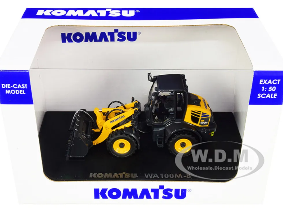 Komatsu WA100M-8 Wheel Loader 1/50 Diecast Model Universal Hobbies UH8145