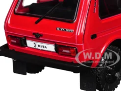 1980 Lada Niva Red with Roof Rack and Accessories 1/18 Diecast Model Car by Solido