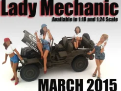 Lady Mechanic Katie Figure For 1:18 Scale Models American Diorama 23862
