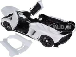 Lamborghini Aventador J White 1/18 Diecast Car Model AutoArt 74674