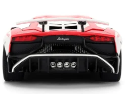 Lamborghini Aventador SV Red with Graphics and Knuckles Diecast Figure