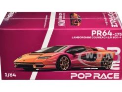 Lamborghini Countach LPI 800-4 Blu Hal Metallic 1/64 Diecast Model Car by Pop Race