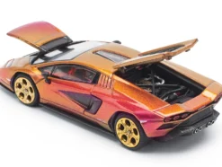 Lamborghini Countach LPI 800-4 Blu Hal Metallic 1/64 Diecast Model Car by Pop Race
