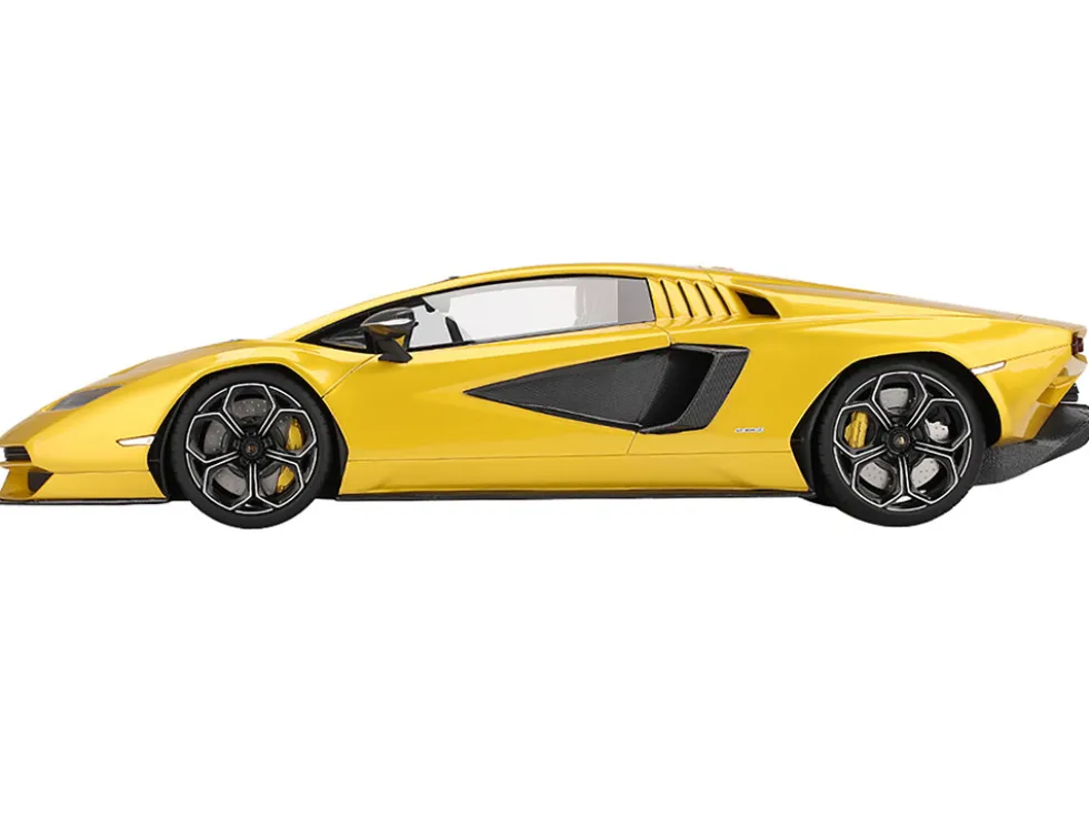 Lamborghini Countach LPI 800-4 New Giallo Orion Gold Metallic 1/18 Model Car by Top Speed