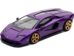 Lamborghini Countach LPI 800-4 Viola Pasifae Purple Metallic "Hong Kong Toycar Salon 2025" 1/64 Diecast Model Car by Pop Race